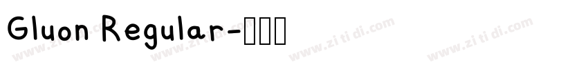 Gluon Regular字体转换